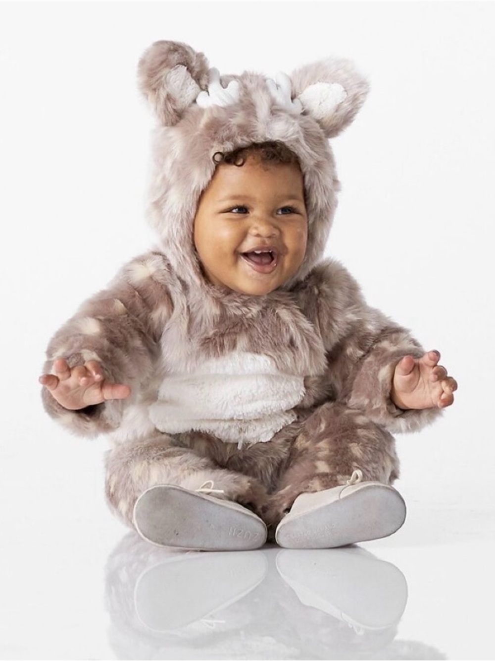 NEW POTTERY BARN KIDS Plush Woodland FAWN DEER Kids Costume SZ 0-6 MONTHS NWT - Picture 3 of 15